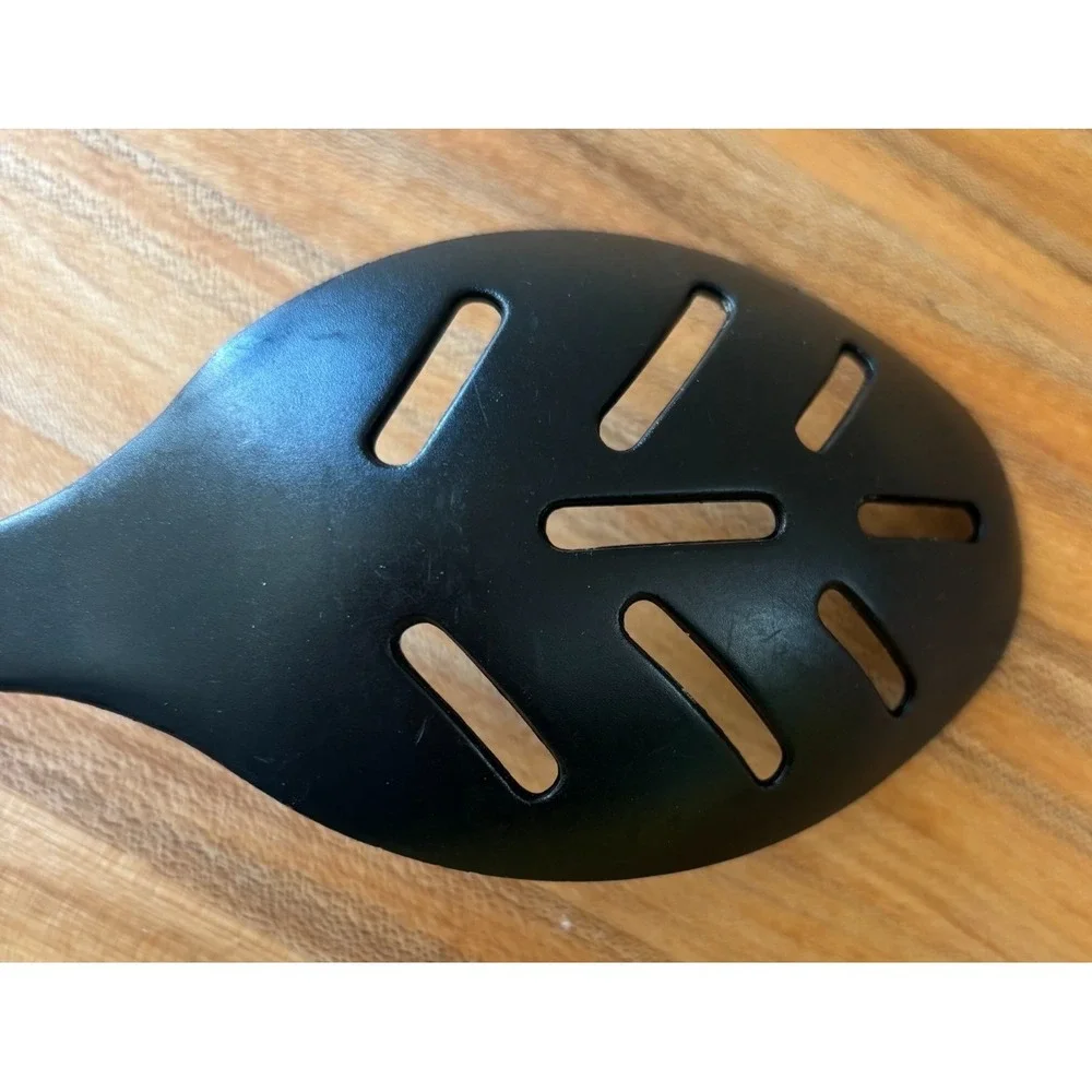 Calphalon Slotted Serving Spoon 8 Slots Nylon Silicone Black 14
